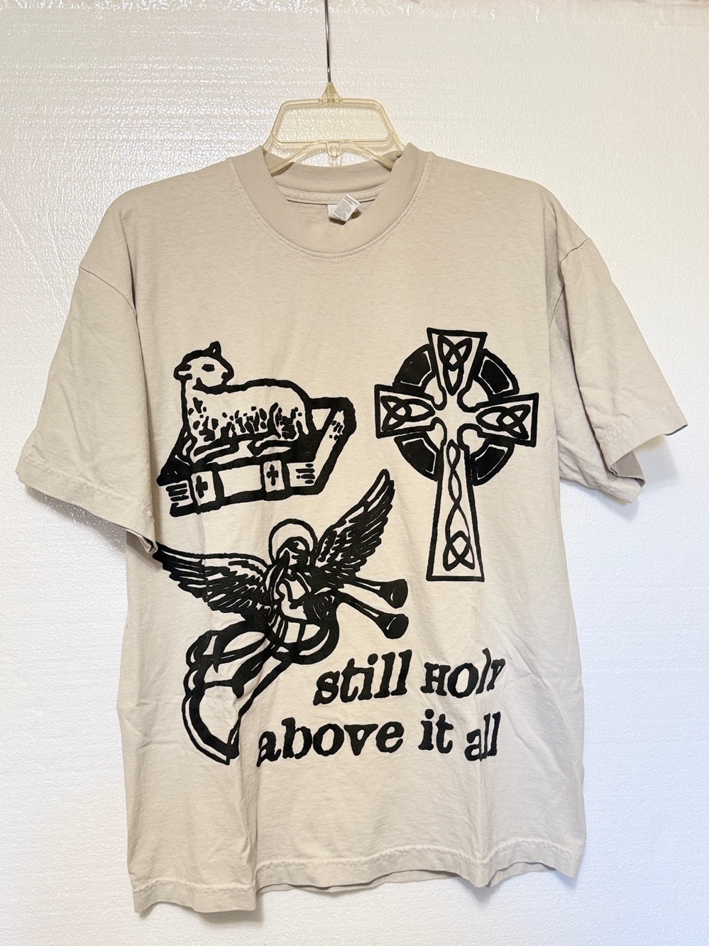 Los Angeles Apparel 6.5 ounce Shrink T-shirt Still Holy Above it All